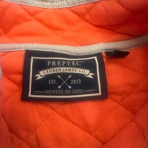 Lauren James Vibrant Coral Quilted Jacket